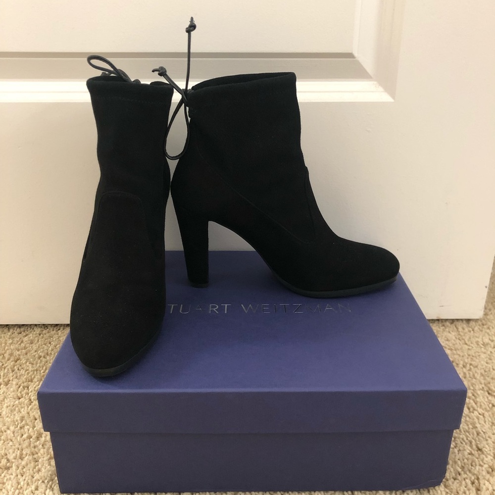 Stuart Weitzman Black Ankle Booties Size 5